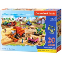 Castorland Work on the Farm, Puzzle 20 Teile maxi (20 Teile)