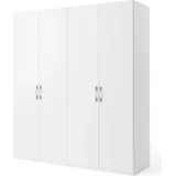 Set One by Musterring Drehtürenschrank "Henderson", weiß (alpinweiß), B:201cm H:223cm T:60cm, Holzwerkstoff, SET ONE BY MUSTERRING, Schränke, Drehtürenschrank, in 2 Breiten, inkl. Fachböden und Kleiderstangen