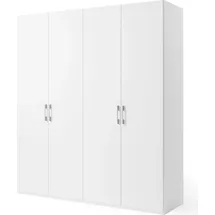 Set One by Musterring Drehtürenschrank "Henderson", weiß (alpinweiß), B:201cm H:223cm T:60cm, Holzwerkstoff, SET ONE BY MUSTERRING, Schränke, Drehtürenschrank, in 2 Breiten, inkl. Fachböden und Kleiderstangen