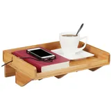 Relaxdays Nachtschrank 33 x 24 x 14 cm Braun