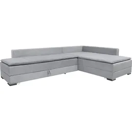 Home Affaire Ecksofa Cord 3-Sitzer Grau