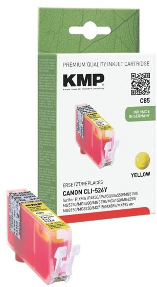Tintenpatrone ersetzt Canon »CLI-526Y« gelb, KMP