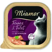 Miamor Feines & Filet Geflügel Pur & Schinken 16 x 100 g