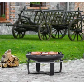 Cook King Feuerschale VIKING Ø 100 cm Schwarz