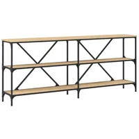 VidaXL Konsolentisch Sonoma-Eiche 180x30x75 cm Holzwerkstoff und Eisen