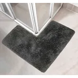 Badematte OTTO HOME "Sanremo, Badvorleger, Badezimmer Teppich, sehr weich" Gr. 62, grau (anthrazit), H:30mm, Polyester, Badematten, Badematte, Badteppich, unifarben, rechteckig, rund & als 3-tlg. Set erhältlich