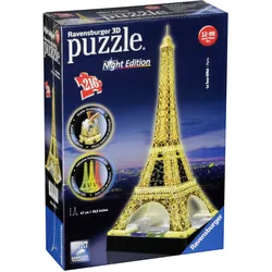 Ravensburger 3D Puzzle-Bauwerke Eiffelturm bei Nacht