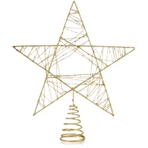 COM-FOUR Deko Stern 27 cm Goldfarben