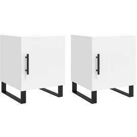 vidaXL Nachtschrank 2 Stk. 40 x 40 x 50 cm Weiß