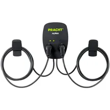 Pracht Alpha Wallbox NRG1000 - 2x11kW Ladestation mit 2x 5,5m Typ2 Ladekabel