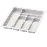 Sossai Besteckeinsatz Kunststoff 30-90 cm Weiß 43 x 49 cm 7 Fächer