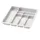 Sossai Besteckeinsatz Kunststoff 30-90 cm Weiß 43 x 49 cm 7 Fächer
