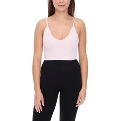 YOU DO YOU Damen Sport-BH Sport-Bustier nahtloses Sport-Oberteil Yoga-BH 904951 Rosa - S