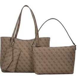 GUESS Brenton Tote latte Logo -
