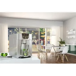 Klarstein Ice Volcano 2G Eismaschine LED 12kg je 24h 2l 6-12min silber Silber