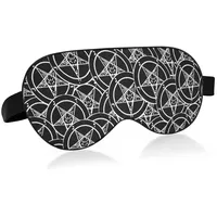Unisex-Schlafaugenmaske Satanisches Siegel Baphomet Pentagramm-Nachtschlafmaske Bequeme Augen-Schlaf-Schattenabdeckung