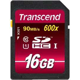 Transcend SDHC Class 10 UHS-I 600x 16 GB