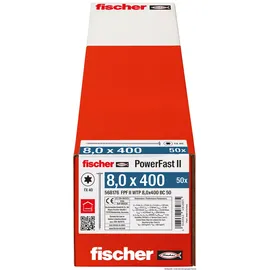 Fischer Holzbauschraube 8,0 x 400 50 Stück