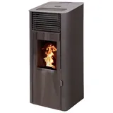 interstoves Pelletofen Capri - Gebläse abschaltbar, 8,00 kW, Pelletofen weiß