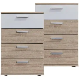 Hti-Living Nachtschrank Nina 45 x 38 x 70 cm Weiß