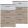 Hti-Living Nachtschrank Nina 45 x 38 x 70 cm Weiß