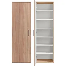 Procontour Mehrzweckschrank PROCONTOUR "Haushaltsschrank Clara", braun, B:50cm H:167cm T:52cm, Schränke, Mehrzweckschrank