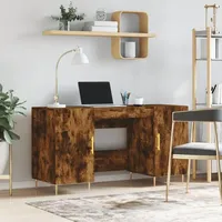 VidaXL Schreibtisch Räuchereiche 140x50x75 cm Holzwerkstoff - Braun