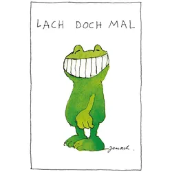 LuckyLinde Wanddekoobjekt »Der Frosch - Lach doch mal«, (1 St.), Exklusive JANOSCH Kindermotive, Stahlschild LuckyLinde bunt