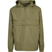 Build Your Brand Basic Pull Over Jacke Olive 3XL