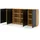 petits-meubles Sideboard 198 x 89 cm Schwarz