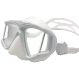 Tauchmaske mit Dioptrien Dioptrin, OWN4B Harzlinsen Schnorchelmaske Taucherbrille Korrektur, Tauchmasken Tauchermaske für Erwachsene und Kinder mit Kurzsichtigkeit Kurzsichtig (Weiß, -2.5)