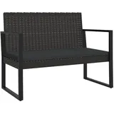 vidaXL Gartenbank 106 x 75 x 57 cm Schwarz