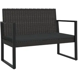 vidaXL Gartenbank 106 x 75 x 57 cm Schwarz