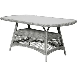 VCM Hvalo Gartentisch 165 x 90 x 75 cm Beige/Khaki