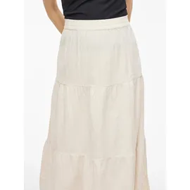 VILA Maxirock Damen Meliert Beige 42