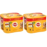 PEDIGREE Nassfutter für Hunde Gelee Dose Rind Huhn Alleinfuttermittel 8x400g