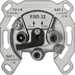 Kathrein SAT-Steckdose 3fach Einzeldose, Twin ESD 32
