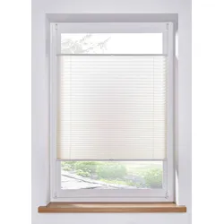 bonprix Plissee einfarbig, beige, 130x70 cm