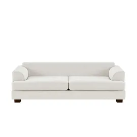 Soho Couch Webstoff 3-Sitzer Weiß