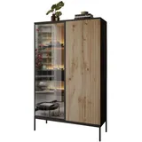 lookway Vitrine ECLIPSE WTSZ104 104 x 39 x 166 cm Schwarz