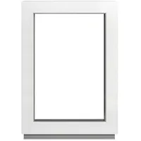 Framex Kellerfenster - Festverglasung (Fib) Weiß 50 x 80 cm 2-fach 32 mm (4/24/4) Fenster/Gartenhaus Fenster/Kunststofffenster Breite x Höhe 500 x 800 mm