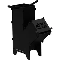 4big.fun Raketenofen für Dutch Oven Kocher Rocket Stove Grillen Hobo Holzofen