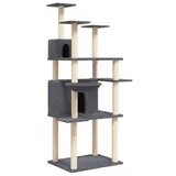 vidaXL Kratzbaum 166 cm dunkelgrau