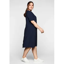 sheego Etuikleid Blau 44