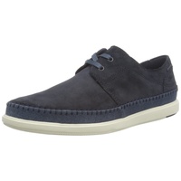 Clarks Herren Bratton Lo Boat Shoe, Navy Suede, 45 EU