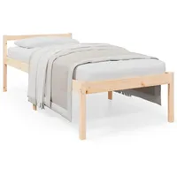 vidaXL Seniorenbett 75x190 cm Massivholz Kiefer