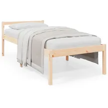 vidaXL Seniorenbett 75x190 cm Massivholz Kiefer