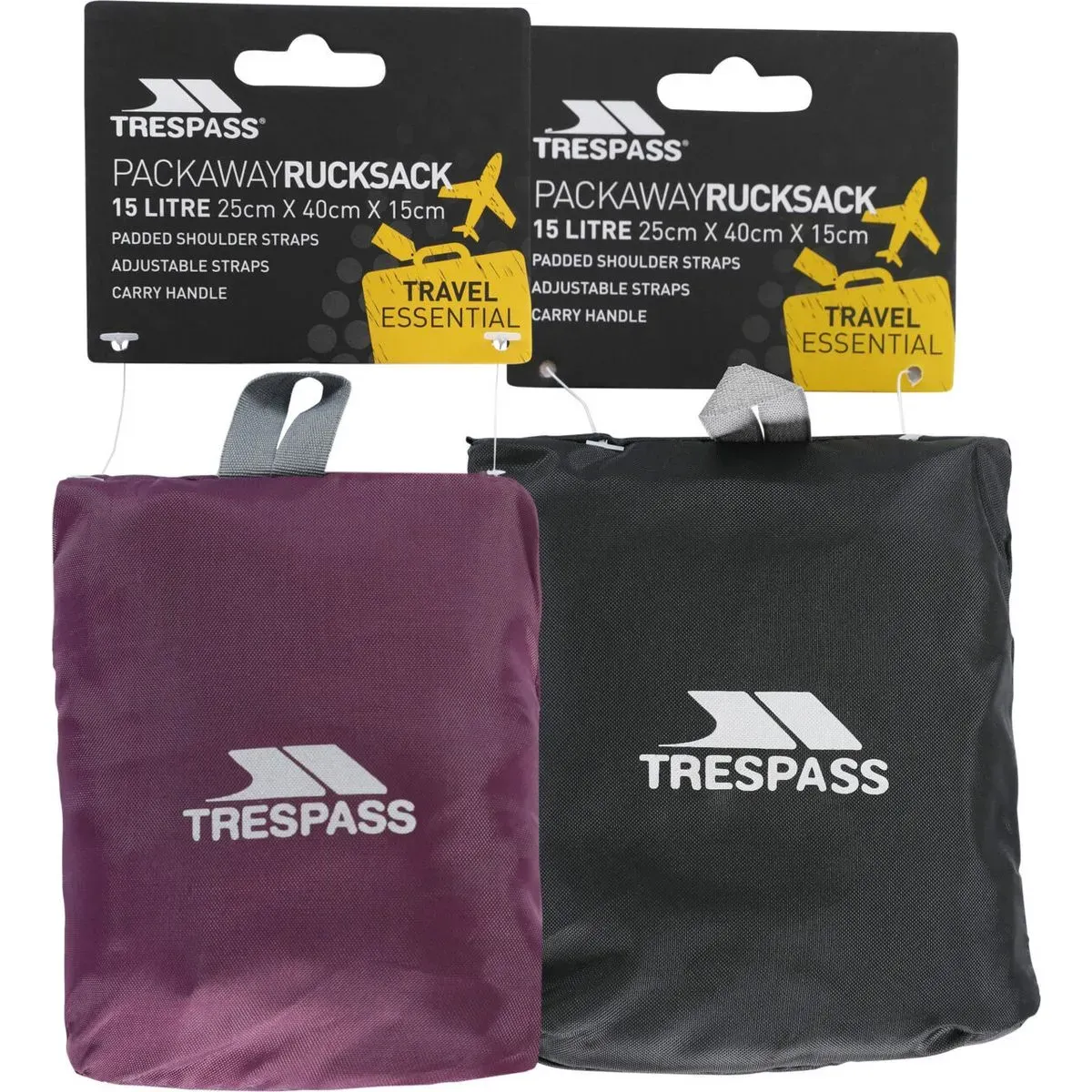 Trespass Reverse - Packaway Rucksack assorted (ASS) EACH