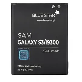 Bluestar Akku Ersatz kompatibel mit Samsung I9300 Galaxy S3 2300 mAh Batterie Accu EB-L1H2LLU, EB585158LP)