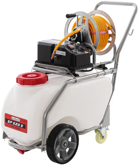 GeoTech SP 520 E  Akku-Membranpumpe auf Transportwagen  50 Liter Tank